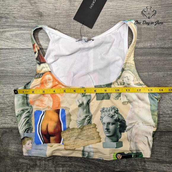 Fashion Nova Piece of Art Tank Top Size S - Picture 2 of 3